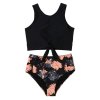 High Waist Bikini 2023 Swimsuit Women Beachwear Black Me (35)