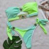 Para Praia Cameo Push Up Bikini Set Female Bandeau Swimsuit 2023 Luxury Rhinestone Bikini Women Swimwear.jp