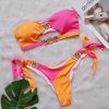 Para Praia Cameo Push Up Bikini Set Female Bandeau Swimsuit 2023 Luxury Rhinestone Bikini Women Swimwea (5)