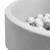 Dětský suchý bazén s míčky New Baby šedá (Barva Šedá)