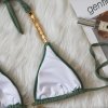 Para Praia 2023 New Female Bandage Swimsuit Luxury Metal Leaves Women Swimwear Push Up Brazilian Bikini (1)