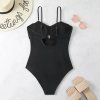 One Piece Swimsuit Women Swimwear 2023 New Solid Black Push Up Monokini Sexy Bathing Suit Female.jpg (5)