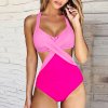 One Piece Swimwear Women 2023 Push Up Swimming Suit Bathing Suit Halter Beachwear Monokini XL Cut