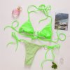 Para Praia Sexy Heart Bikini Swimsuit Women s Sexy Micro Cross Swimwear Female Bandage Thong Bikinis (3)