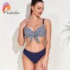 Andzhelika Push Up Mid Waist Bikini Sets Sexy Polka Dot Swimsuit Two Pieces Plus Size Swimw (3)