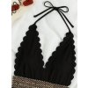 One Piece Swimsuit Women Swimwear 2023 New Sexy Ruffled Solid Black Deep V neck Monokini Bathing.jpg (3)