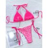 2023 Women Triangle Wrapped Leopard Swimsuit 2 piece Lace (4)