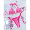 2023 Women Triangle Wrapped Leopard Swimsuit 2 piece Lace (5)