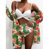 Three Pieces Bikini Set Cover Up Women 2023 New (11)