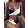 Fashion Sexy Leopard Cross Split Swimwear Hollow Out S (13)