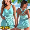2022 Sexy Hollow Out Splicing Bikini Swimsuit Women Two Pieces Swimwear Brazilian Tan (1)