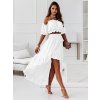 Ruffles Summer Dress Set Two Piece Off Shoulder Slash Neck Short Slee (10)