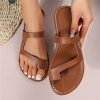 Women Minimalist Thong Sandals 2023 New Fashion Flat Sandals Summer Outdoo (12)