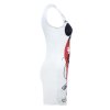 2017 New Summer Fashion Women Dress Cute Cartoon Character Printed Sleeveless Sheath Bodycon Mini Vestidos Party 4