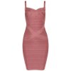 INDRESSME 2019 Bandage Dress Sexy Mini Spaghetti Strap Bodycon Strapless Club Party Summer Lady Dresses Femme Coffee