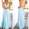 Sexy Women Multiway Wrap Convertible Boho Maxi Club Red Dress Bandage Long Dress Party Bridesmaids Infinity color 6