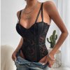 Sexy V Neck Backless Bodysuits Solid White Lace Body Feminino Short Sleeve Streetwear Club Slim Jumpsuit.jpg 640x640 (4)
