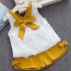 Humor Bear Baby Girl Clothes 2019 Hot Summer New Girls Clothing Sets Kids Bay clothes Toddler Yellow 084
