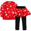 Toddler Girls Clothes kids Autumn Winter T shirt Pants Christmas clothes Girls printed Outfits Sport Suit 3