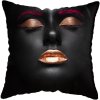 45 45CM Modern Living Room Black Gold African Lady Woman Style Look Art Deco Sofa Pillowcase.jpg 640x640 (3)