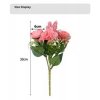 33 cm rose pink silk peony artificial flower bouquet 7 cheap fake flowers suitable for family.jpg 220x220.jpg (1)