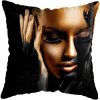45 45CM Modern Living Room Black Gold African Lady Woman Style Look Art Deco Sofa Pillowcase.jpg 640x640