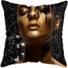 45 45CM Modern Living Room Black Gold African Lady Woman Style Look Art Deco Sofa Pillowcase.jpg 640x640 (22)