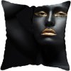 45 45CM Modern Living Room Black Gold African Lady Woman Style Look Art Deco Sofa Pillowcase.jpg 640x640 (20)