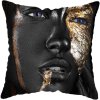 45 45CM Modern Living Room Black Gold African Lady Woman Style Look Art Deco Sofa Pillowcase.jpg 640x640 (13)