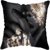 45 45CM Modern Living Room Black Gold African Lady Woman Style Look Art Deco Sofa Pillowcase.jpg 640x640 (15)