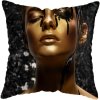 45 45CM Modern Living Room Black Gold African Lady Woman Style Look Art Deco Sofa Pillowcase.jpg 640x640 (22)