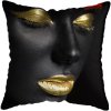 45 45CM Modern Living Room Black Gold African Lady Woman Style Look Art Deco Sofa Pillowcase.jpg 640x640 (4)