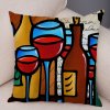 45x45cm Abstract Painting Nordic Style Colorful Cartoon Girlcushion for Sofa Home Cover Decoration Pillowcase.jpg 640x640 (12)