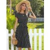 JIM NORA Women Beach Sundress Short Sleeve Polka Dot Print Vestido A line Floral Elegant High.jpg 220x220.jpg (1)