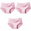 3Pcs Set Seamless Ice Silk Panties For Women Intimate Comfort Briefs Large Size Mid waist M.jpg 640x640 (5)