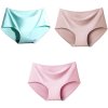 3Pcs Set Seamless Ice Silk Panties For Women Intimate Comfort Briefs Large Size Mid waist M.jpg 640x640 (15)