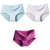 3Pcs Set Seamless Ice Silk Panties For Women Intimate Comfort Briefs Large Size Mid waist M.jpg 640x640 (21)