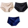 3Pcs Set Seamless Ice Silk Panties For Women Intimate Comfort Briefs Large Size Mid waist M.jpg 640x640 (12)