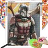 Diamantové malování - SW Mandalorian (kulaté diamanty)