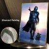 Diamantové malování - SW Mandalorian (kulaté diamanty)