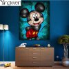 Diamantové malování - Mickey a přátelé (kulaté diamanty)