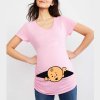 Summer Funny Cartoon Print Maternity Pink Clothing Plus Size Short Sleeve Pregnant T Shirt Tops Women.jpg 640x640 (23)
