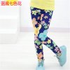 New Style Spring Autumn Children Leggings Flower Butterfly girls pants kids legging Khaki