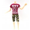 1 NK One Pcs Doll Casual Wear T Shirt Trousers Summer Outfit Short Pants Ken Clothes Mix