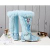 Dívčí kozačky s kožíškem Frozen Elsa