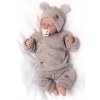 Dětský pletený svetřík s knoflíčky, zap. bokem, Hand Made Baby Nellys, béžový (Velikost koj oblečení 56/62 (0-3m))