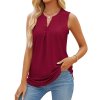 Casual Summer Hollow Out V Neck Sleeveless Blouses for Women Fashion 2023 Elegant Loose Tank Tops.jpg 640x640 (4)