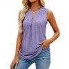 Casual Summer Hollow Out V Neck Sleeveless Blouses for Women Fashion 2023 Elegant Loose Tank Tops.jpg 640x640 (5)