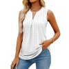 Casual Summer Hollow Out V Neck Sleeveless Blouses for Women Fashion 2023 Elegant Loose Tank Tops.jpg 640x640 (9)