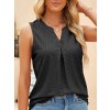 Casual Summer Hollow Out V Neck Sleeveless Blouses for Women Fashion 2023 Elegant Loose Tank Tops.jpg Q90.jpg (2)